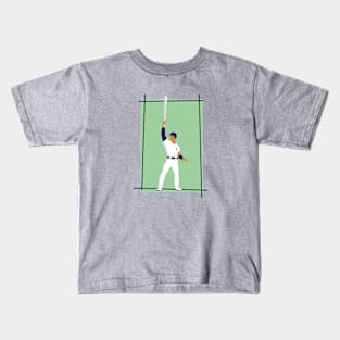 White baseball player Kids T-Shirt